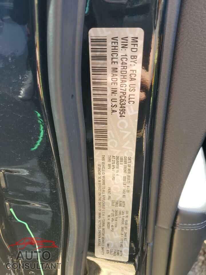 DODGE DURANGO 2023 - 1C4RDHAG7PC634954