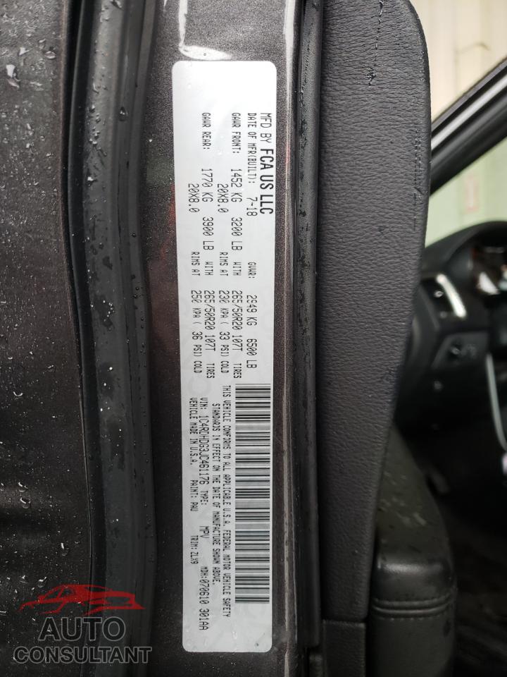 DODGE DURANGO 2018 - 1C4RDHDG3JC461176