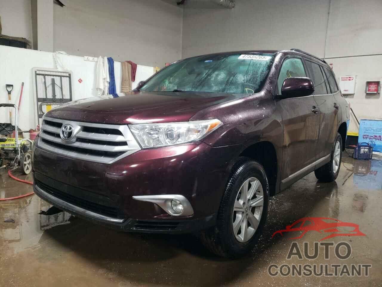 TOYOTA HIGHLANDER 2012 - 5TDZA3EH1CS018898