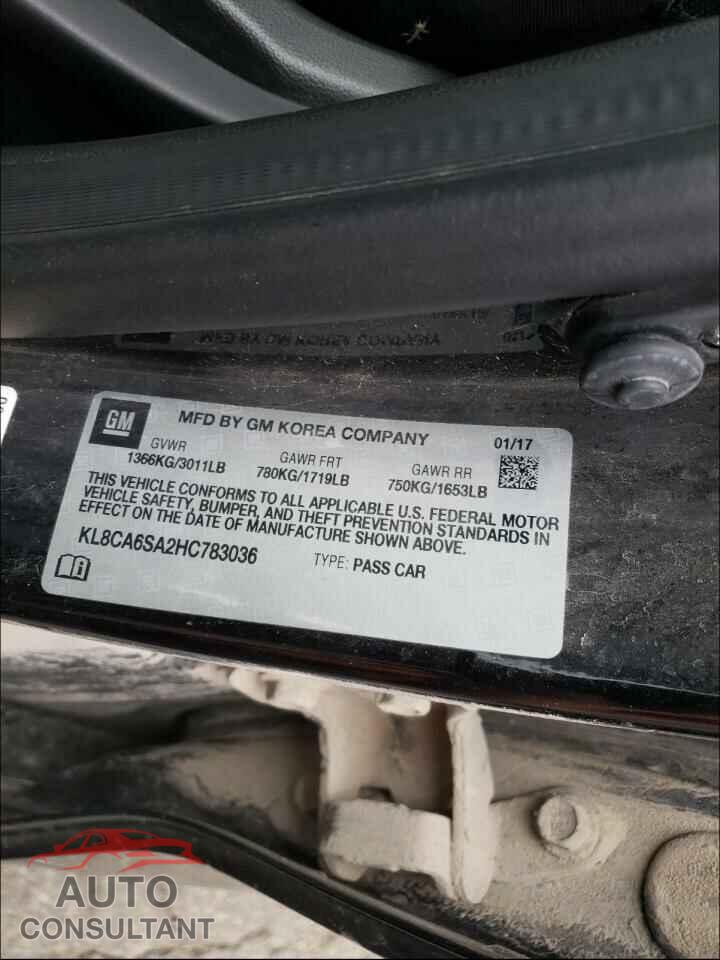 CHEVROLET SPARK 2017 - KL8CA6SA2HC783036