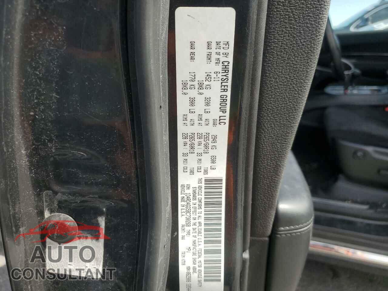 DODGE DURANGO 2011 - 1D4RD4GG5BC730268