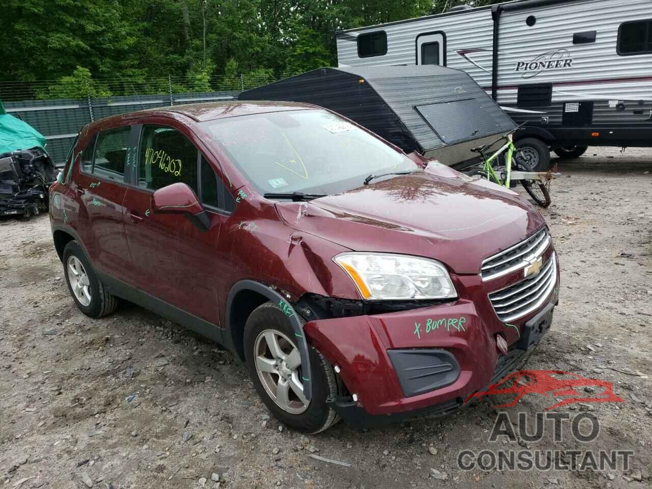 CHEVROLET TRAX 2016 - 3GNCJNSB3GL258720