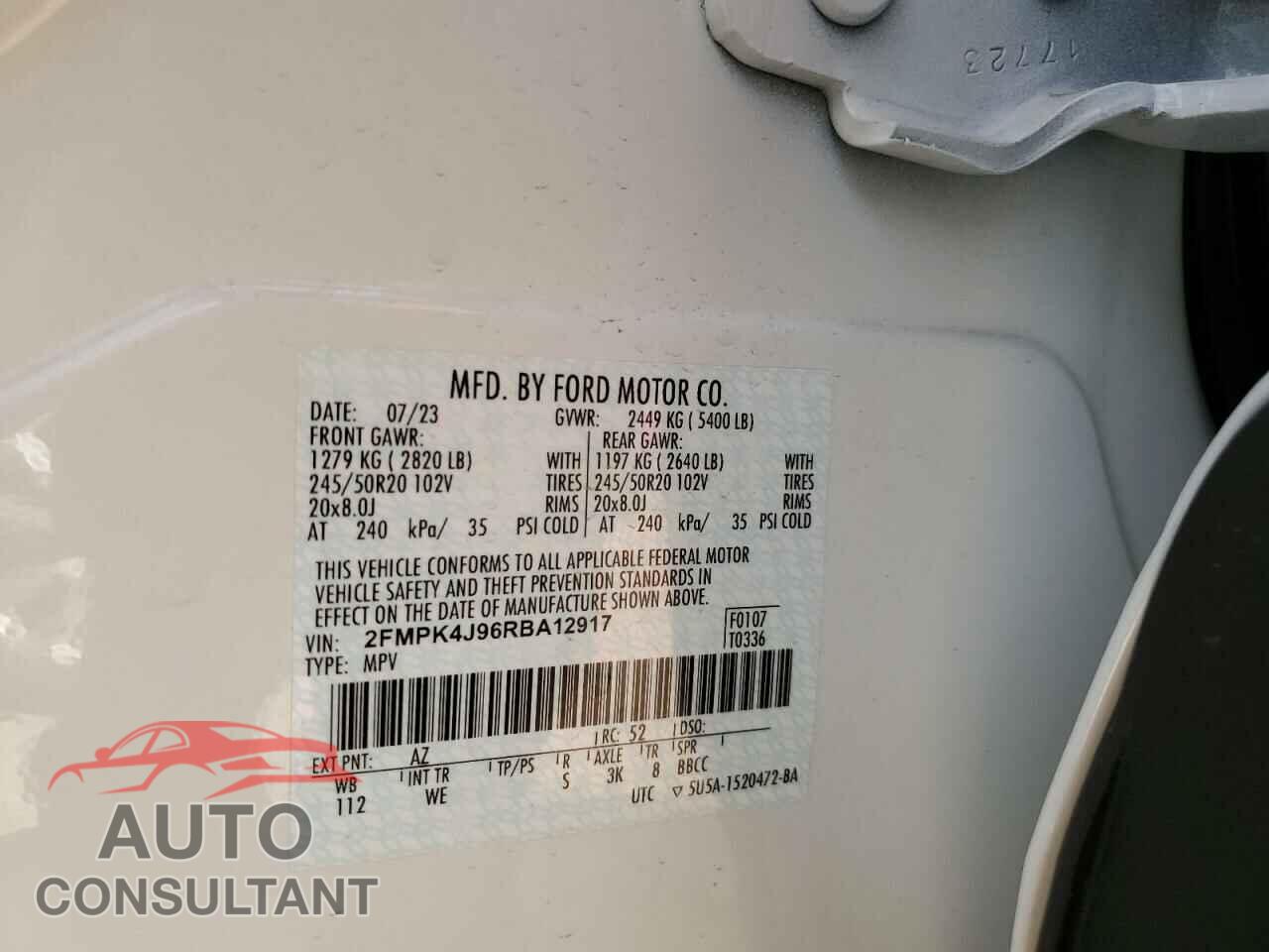 FORD EDGE 2024 - 2FMPK4J96RBA12917