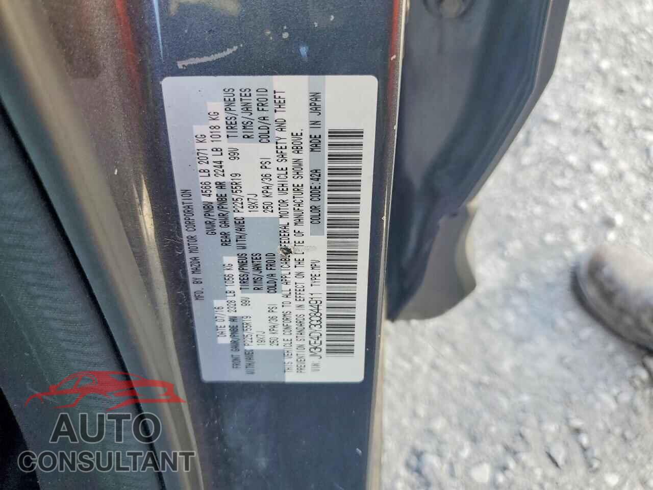 MAZDA CX-5 2016 - JM3KE4DY3G0844911