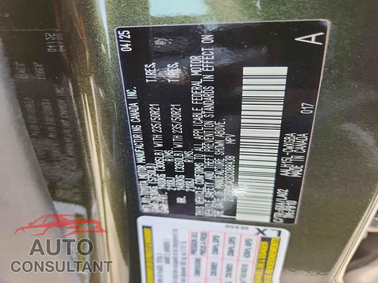 LEXUS UNKNOWN 2025 - 2T2BBMCA2SC088438