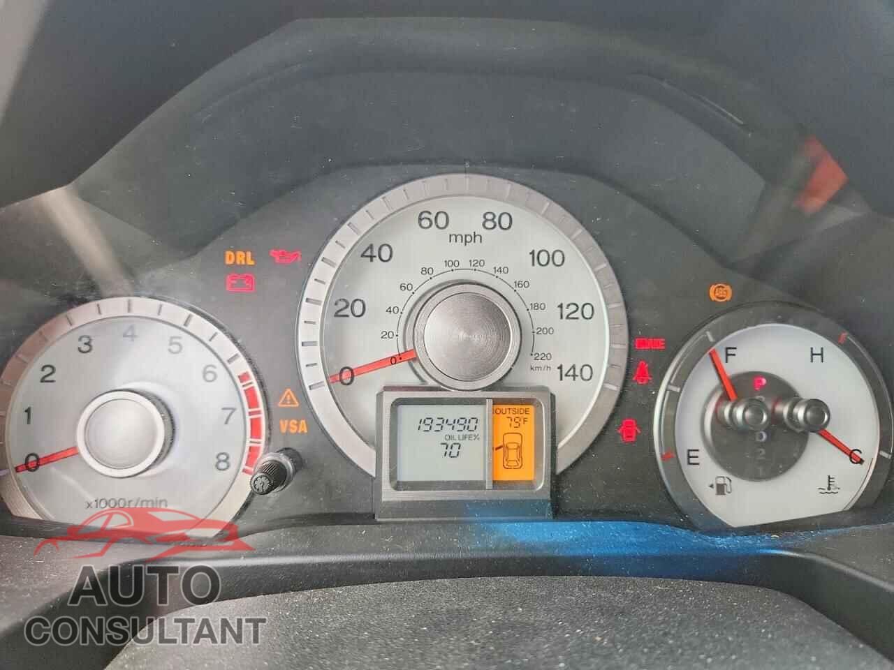 HONDA PILOT 2010 - 5FNYF3H60AB003530