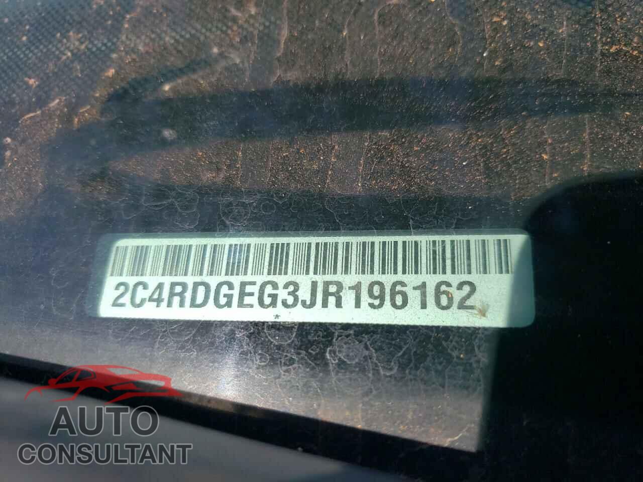 DODGE CARAVAN 2018 - 2C4RDGEG3JR196162