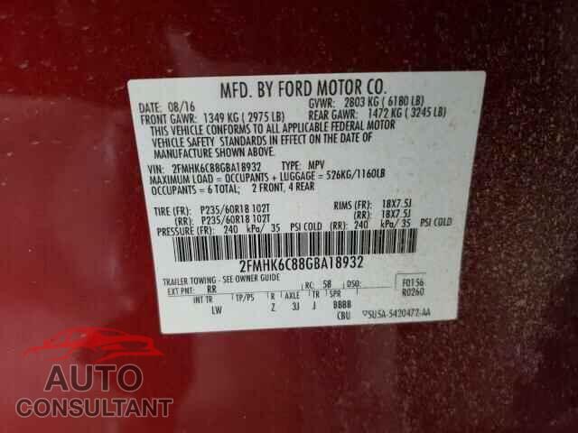 FORD FLEX 2016 - 2FMHK6C88GBA18932