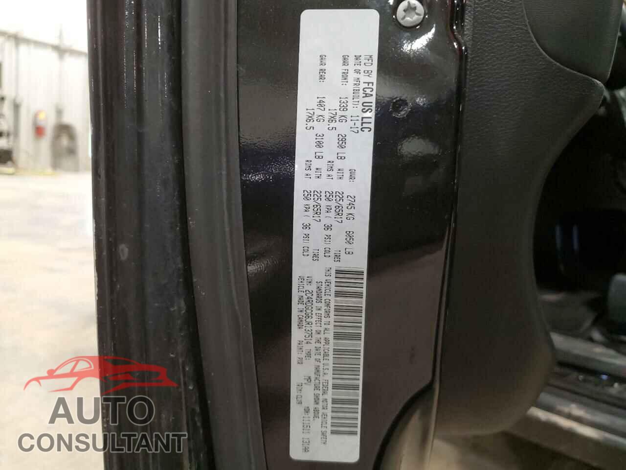 DODGE CARAVAN 2018 - 2C4RDGCG6JR137514