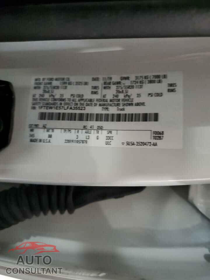 FORD F-150 2020 - 1FTEW1E57LFA35523