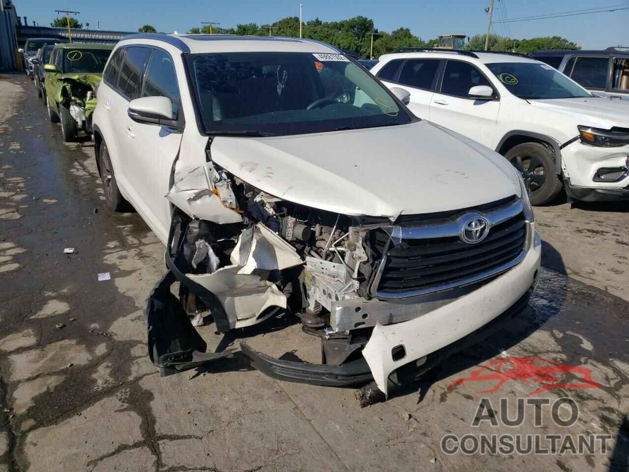 TOYOTA HIGHLANDER 2016 - 5TDJKRFH5GS282403