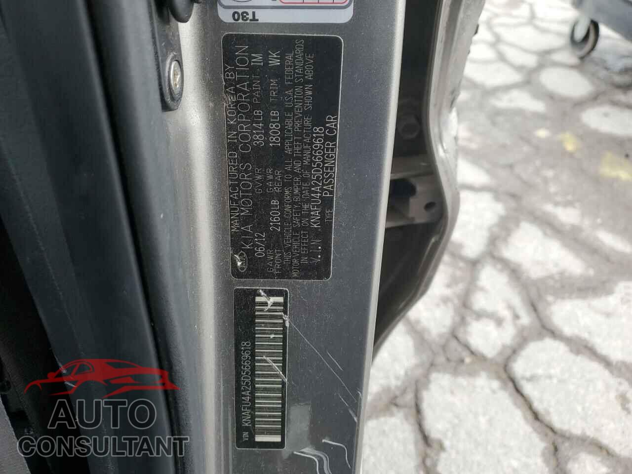 KIA FORTE 2013 - KNAFU4A25D5669618
