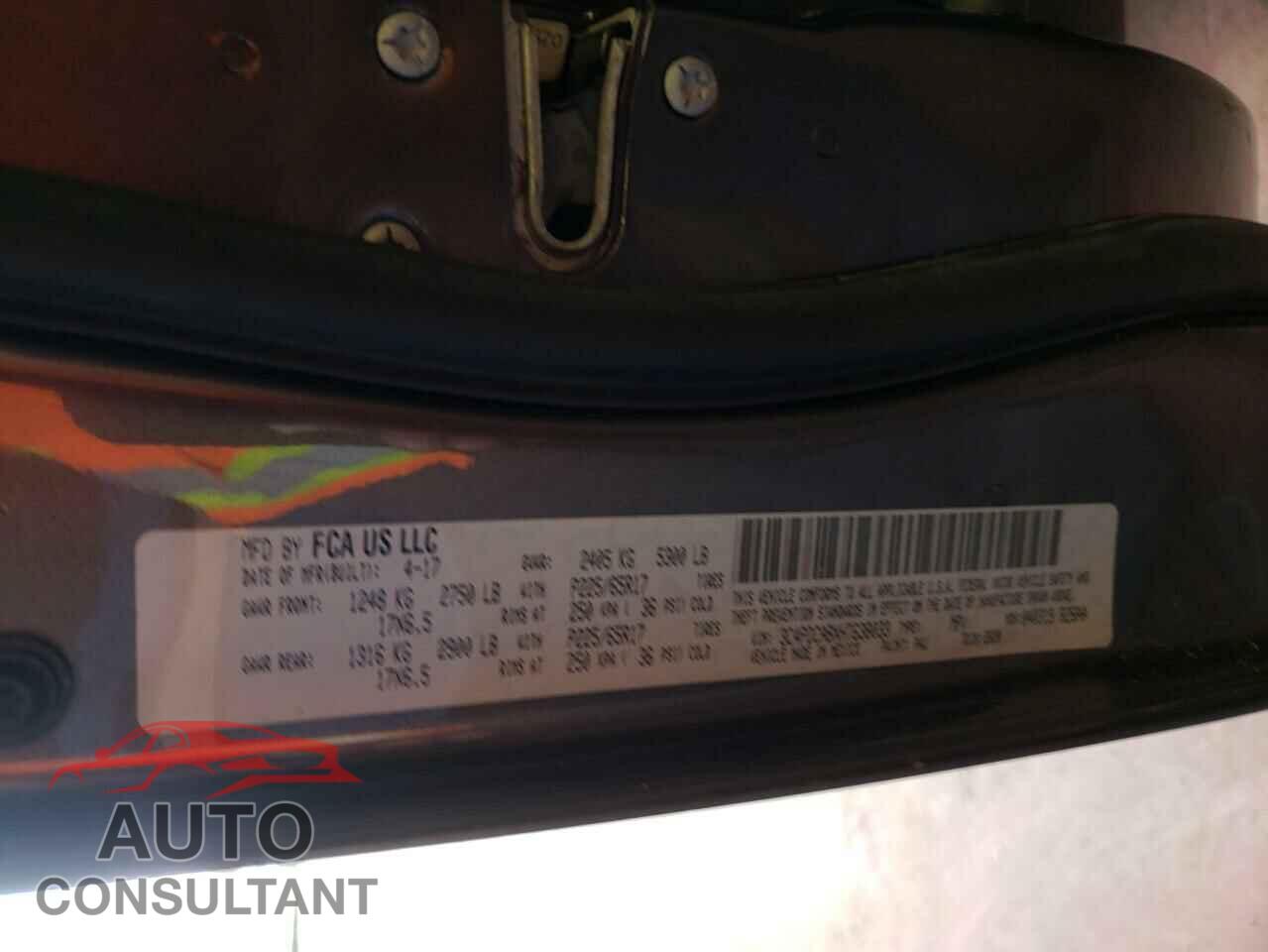 DODGE JOURNEY 2017 - 3C4PDCABXHT638033
