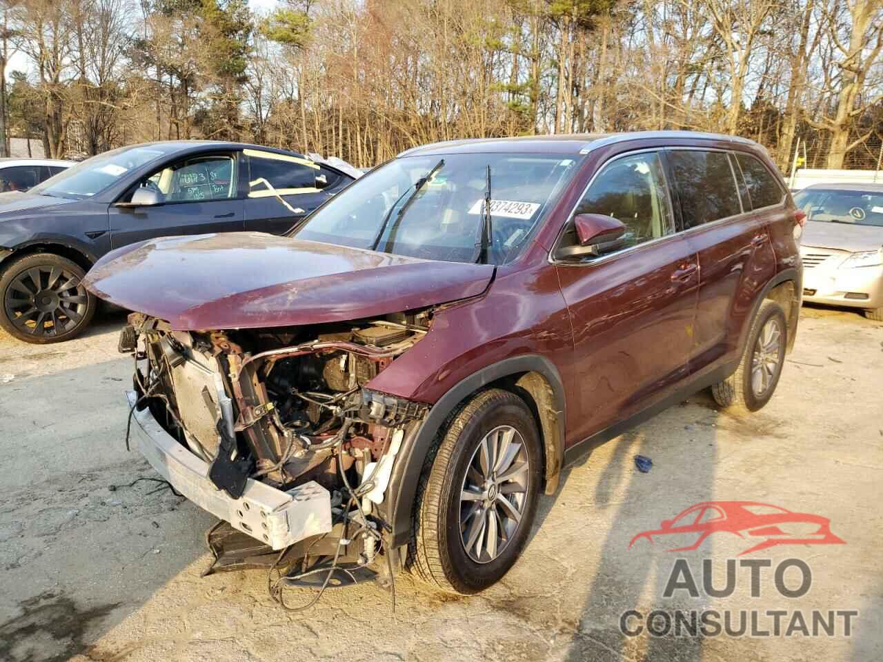 TOYOTA HIGHLANDER 2019 - 5TDKZRFH1KS292189