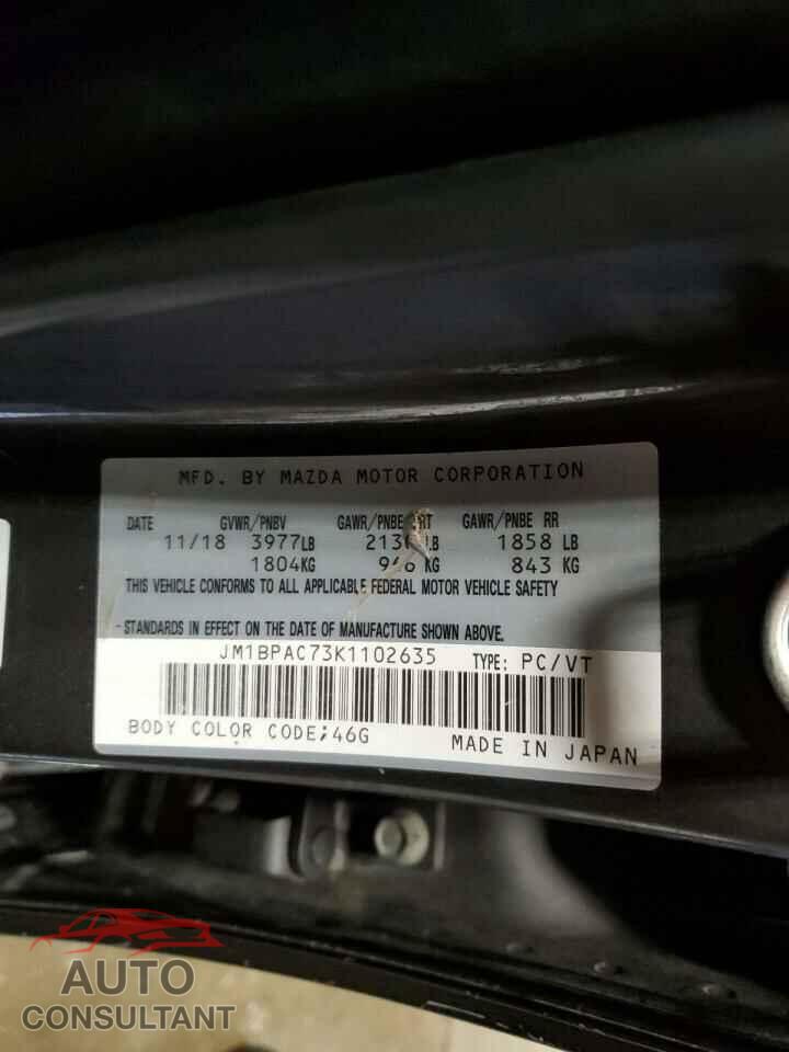 MAZDA 3 2019 - JM1BPAC73K1102635