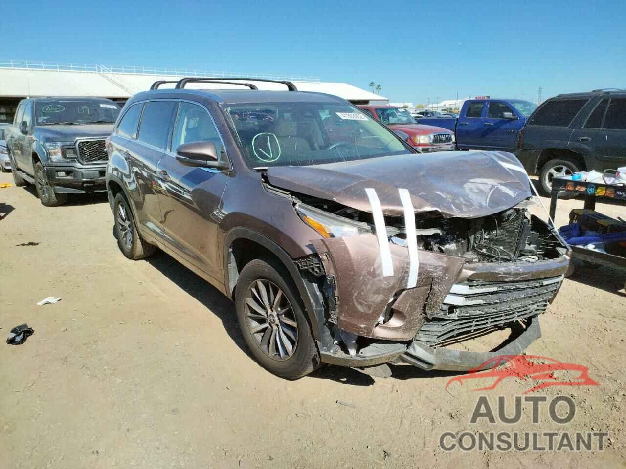 TOYOTA HIGHLANDER 2017 - 5TDKZRFHXHS192441