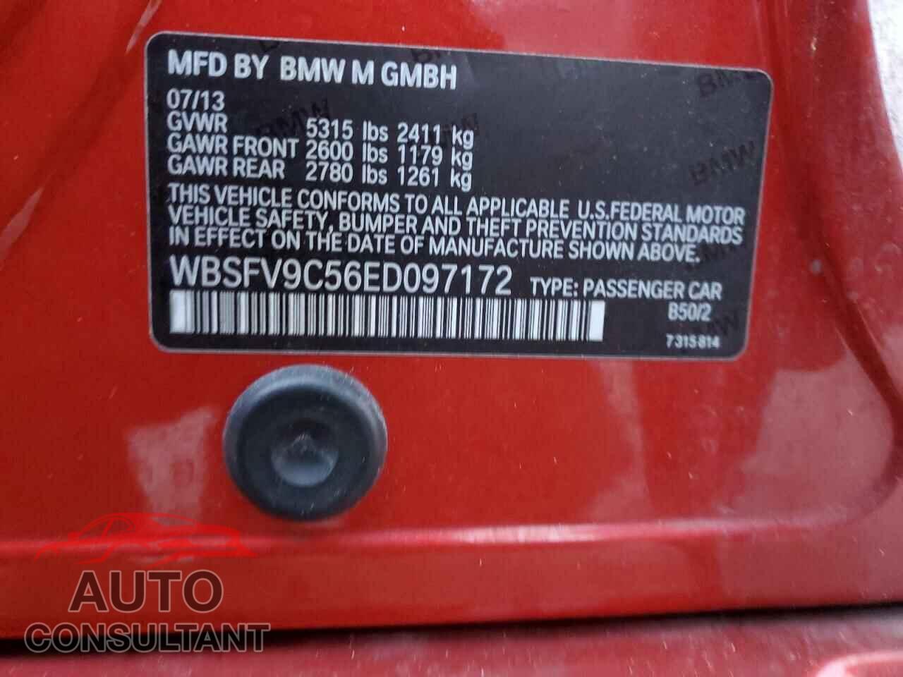 BMW M5 2014 - WBSFV9C56ED097172