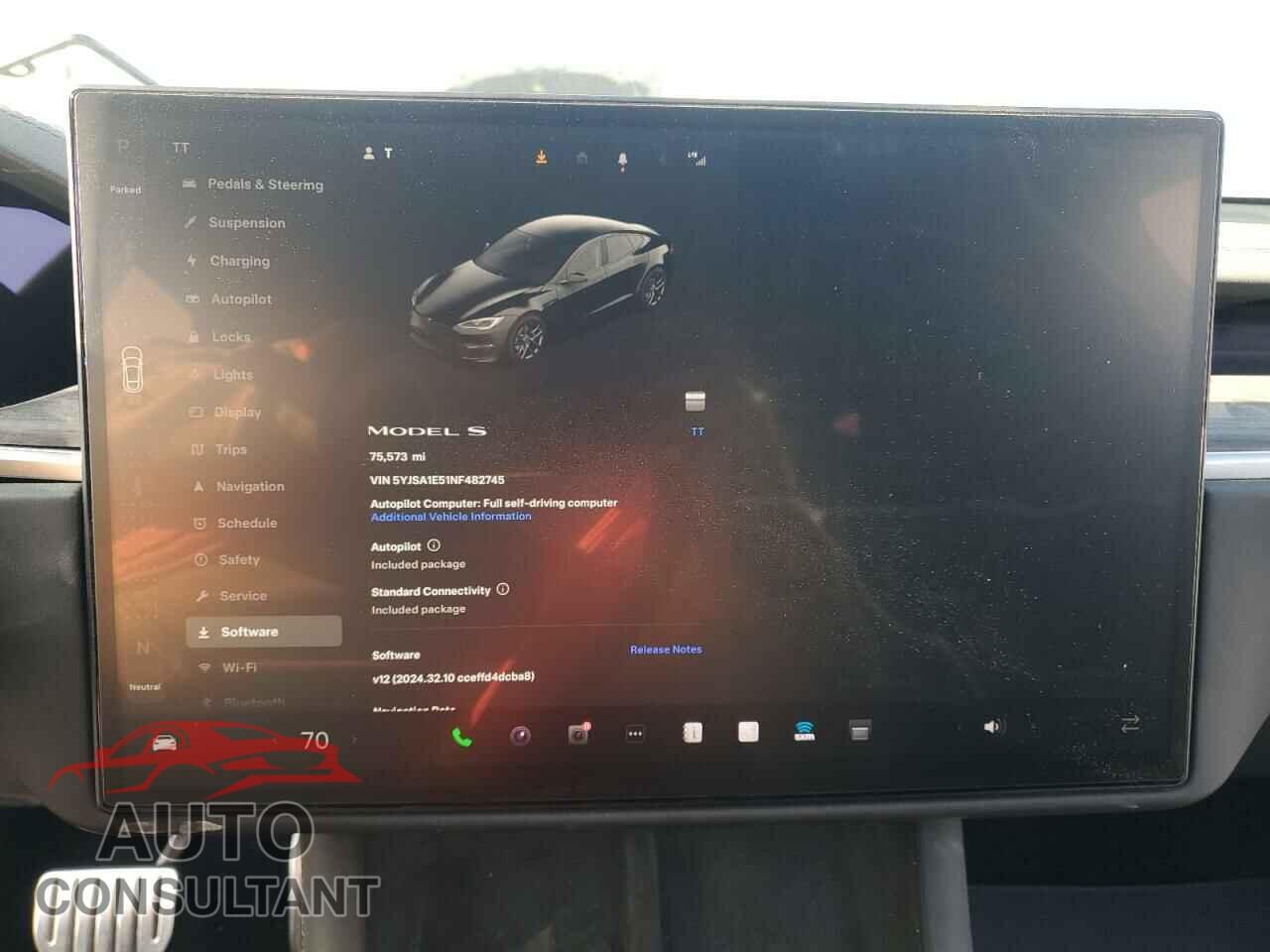 TESLA MODEL S 2022 - 5YJSA1E51NF482745