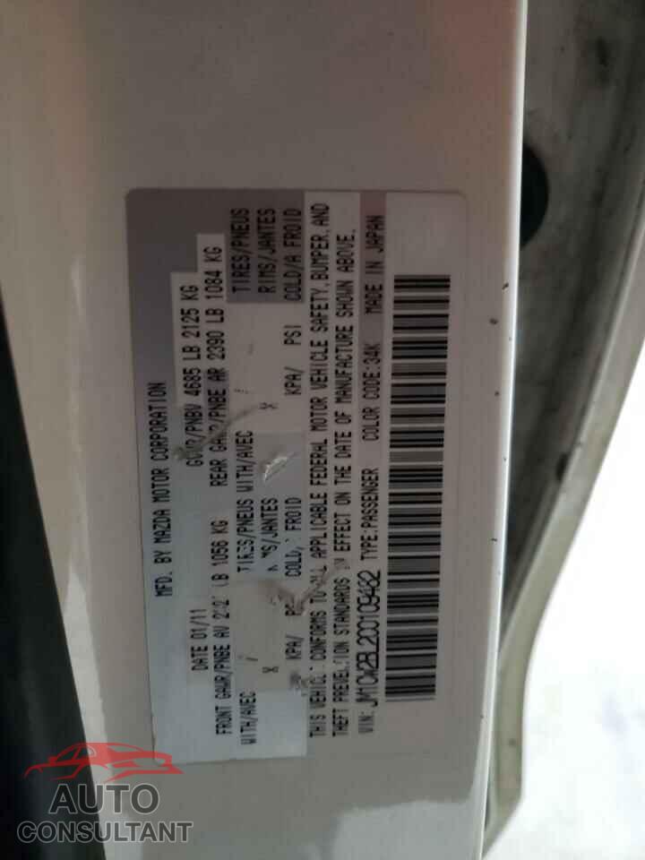 MAZDA 5 2012 - JM1CW2BL2C0109482