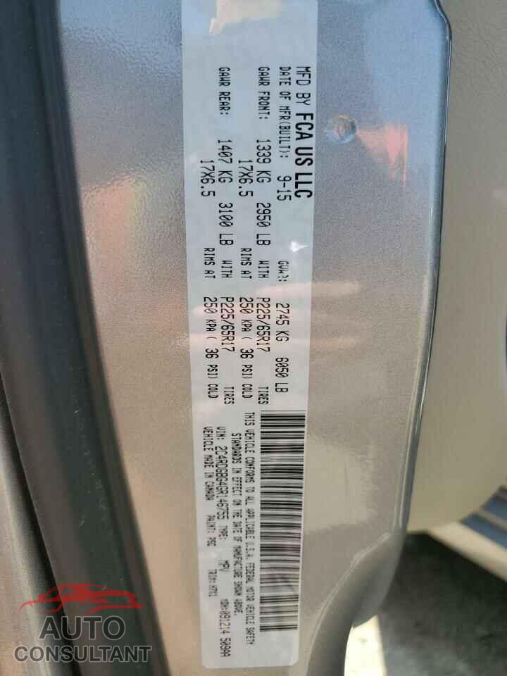 DODGE CARAVAN 2016 - 2C4RDGBG4GR146755