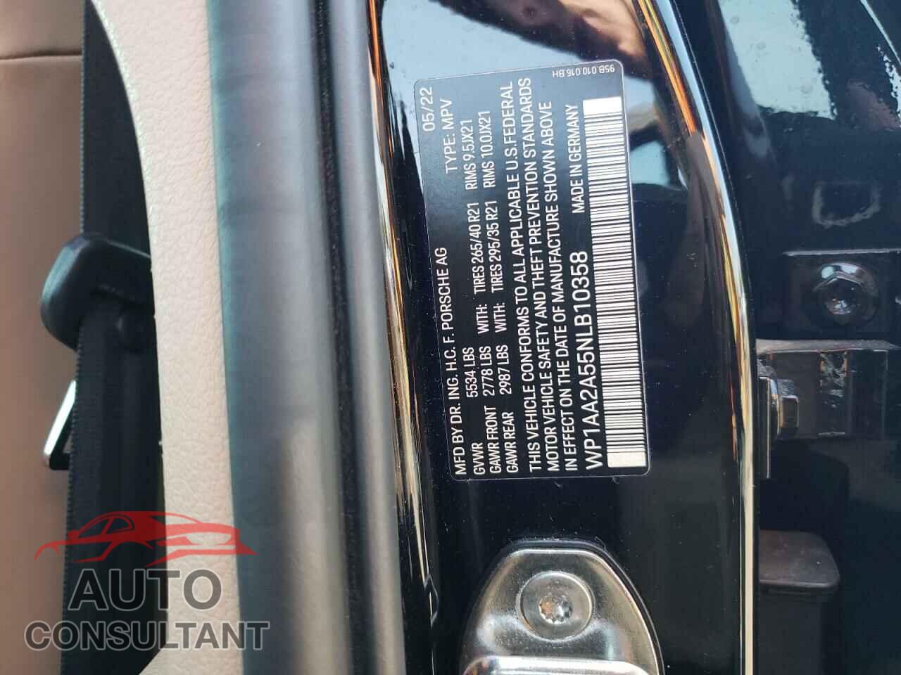 PORSCHE MACAN 2022 - WP1AA2A55NLB10358