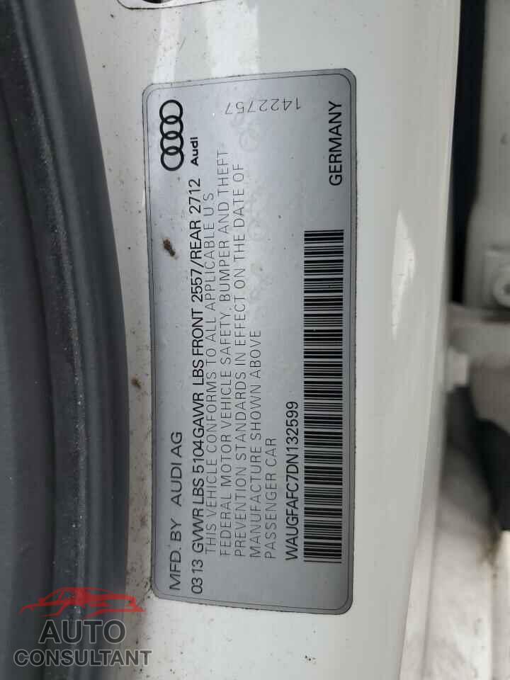 AUDI A6 2013 - WAUGFAFC7DN132599