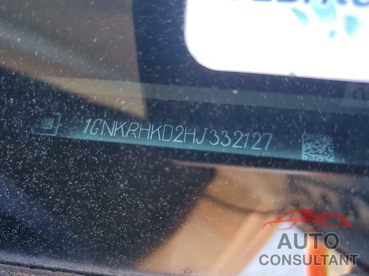 CHEVROLET TRAVERSE 2017 - 1GNKRHKD2HJ332127