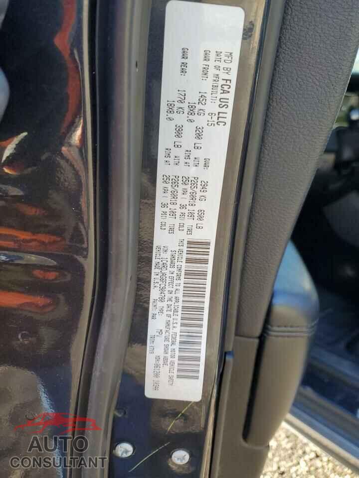 DODGE DURANGO 2015 - 1C4RDJAG6FC904780