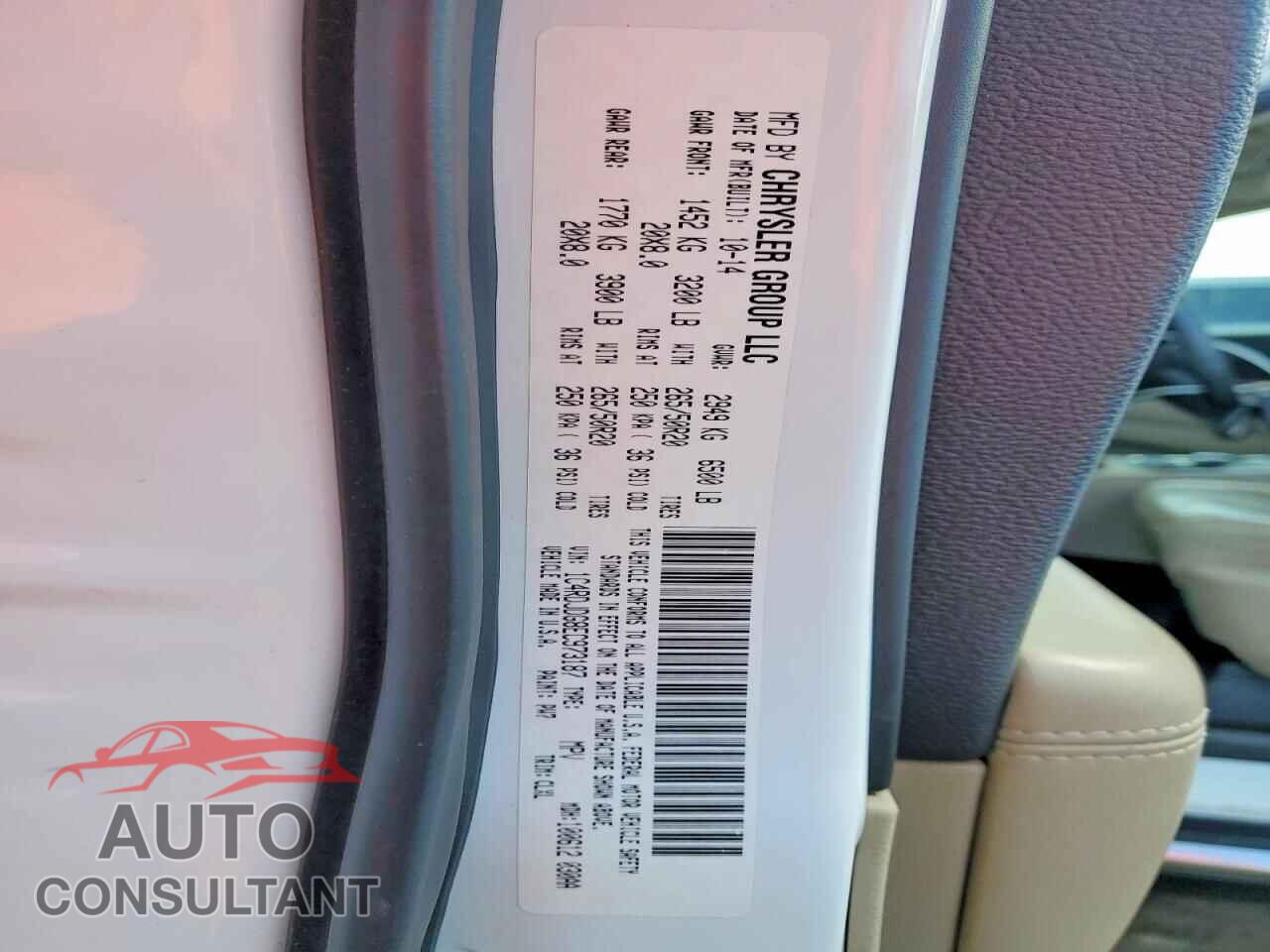 DODGE DURANGO 2014 - 1C4RDJDG8EC973187