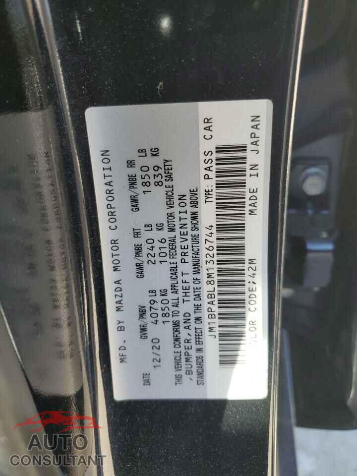 MAZDA 3 2021 - JM1BPABL8M1326744