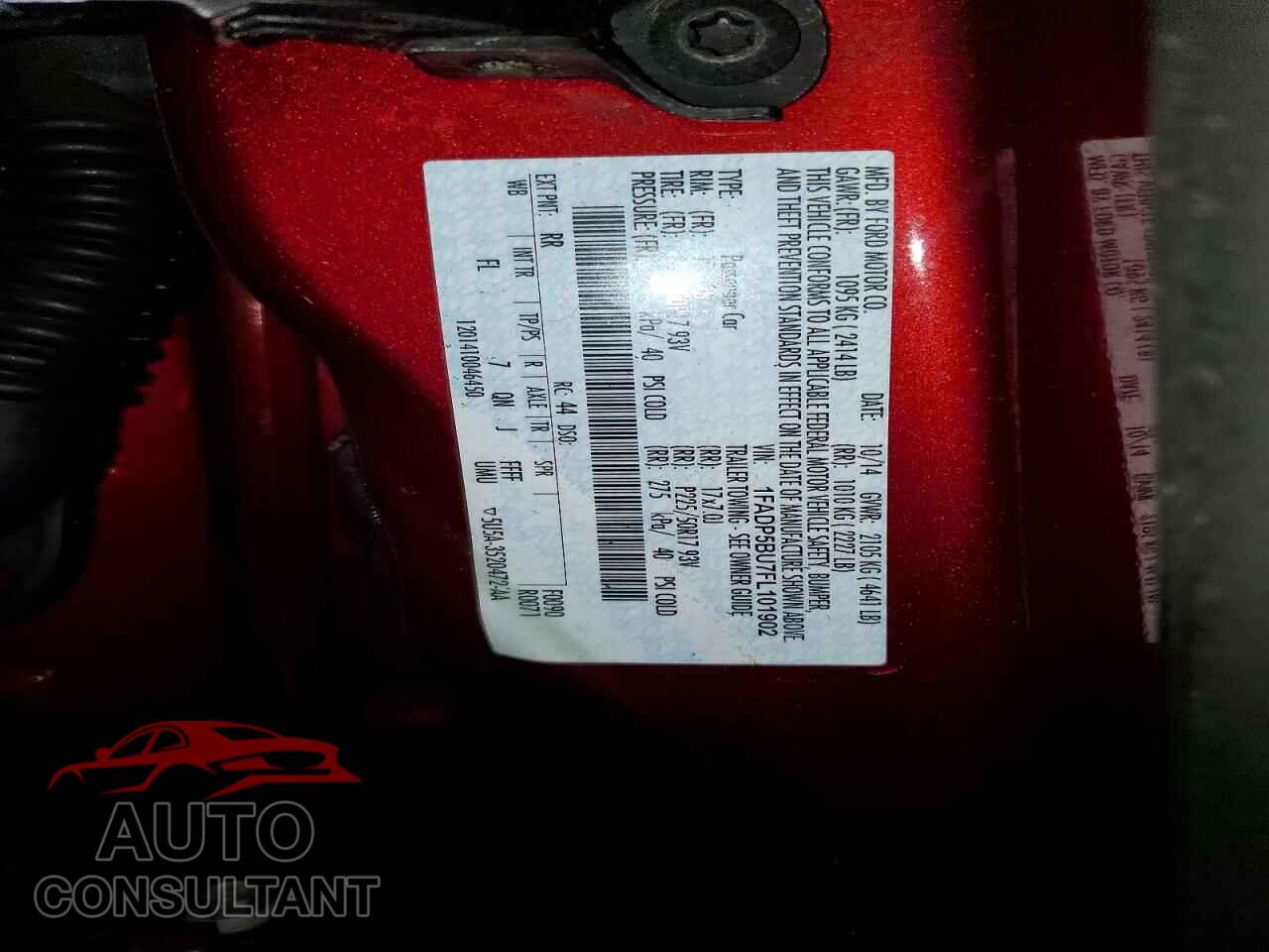 FORD CMAX 2015 - 1FADP5BU7FL101902