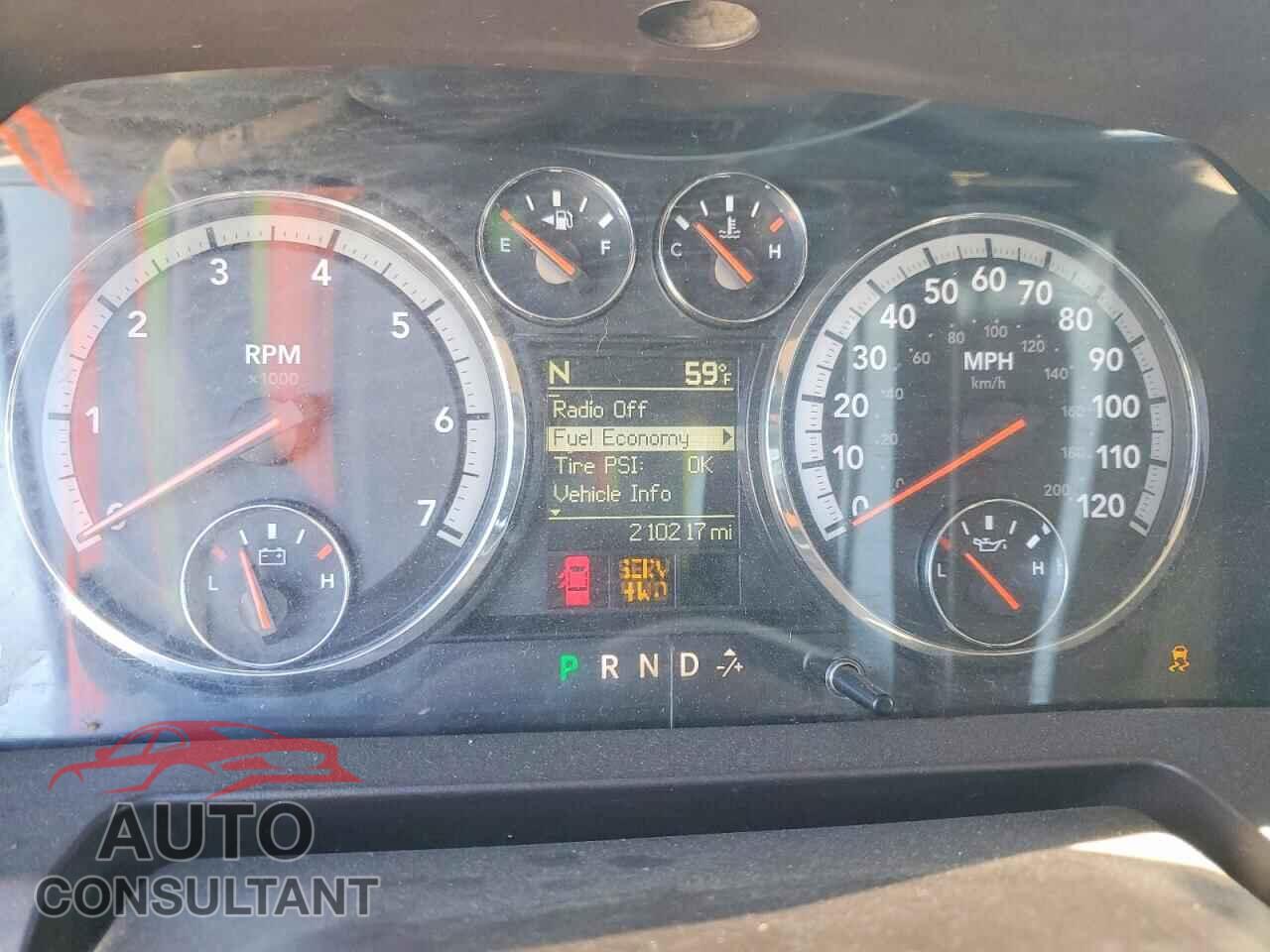 DODGE RAM 1500 2012 - 1C6RD7LT4CS119597