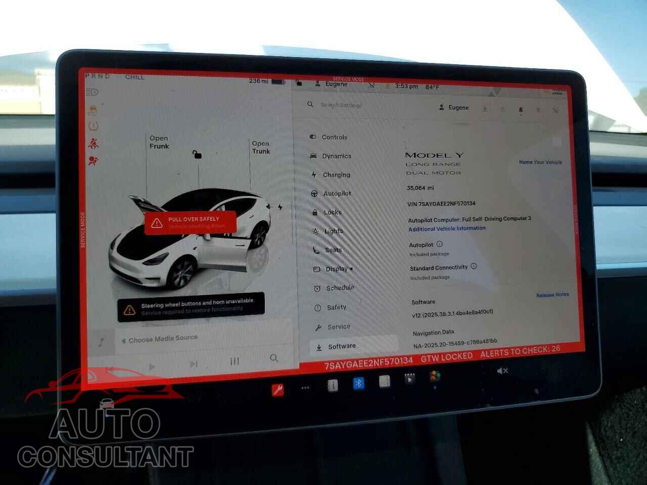 TESLA MODEL Y 2022 - 7SAYGAEE2NF570134