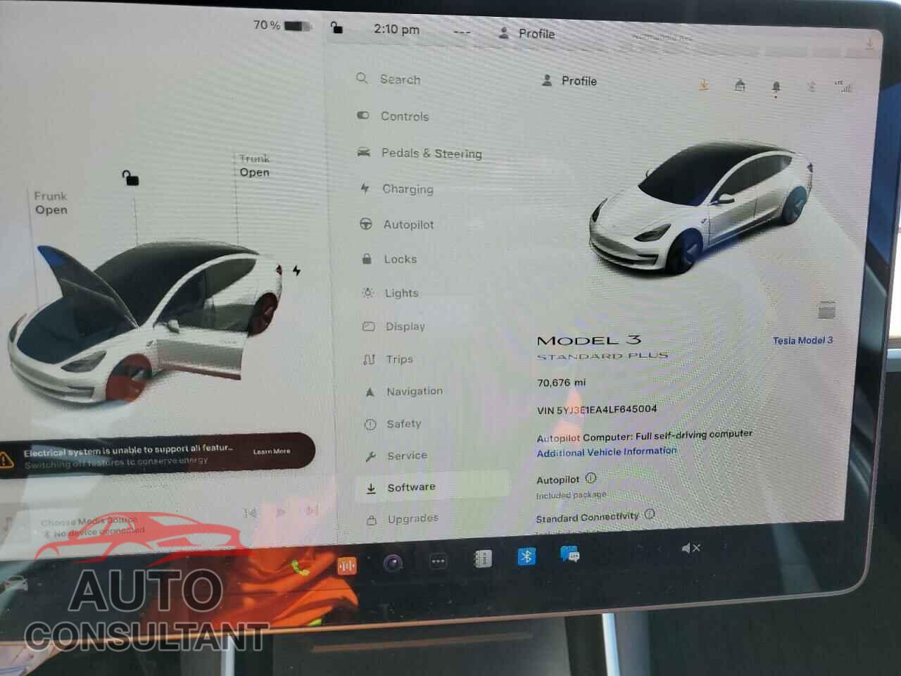 TESLA MODEL 3 2020 - 5YJ3E1EA4LF645004
