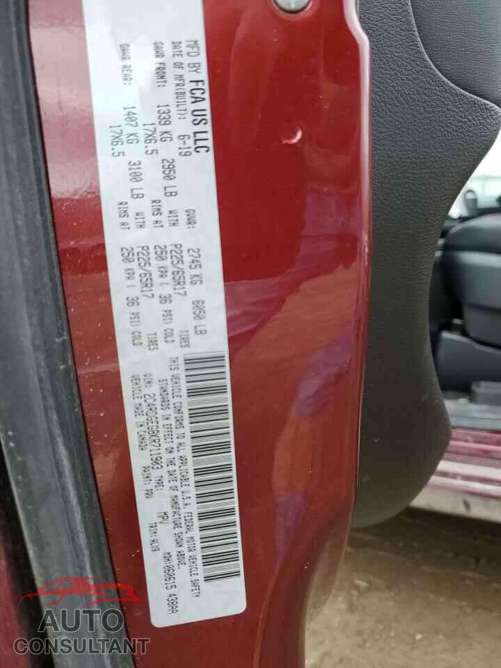 DODGE CARAVAN 2019 - 2C4RDGEG8KR711903
