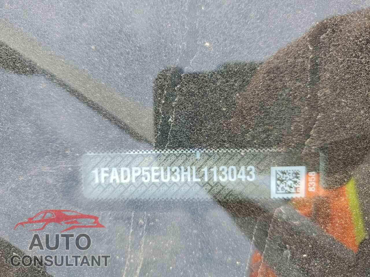 FORD CMAX 2017 - 1FADP5EU3HL113043