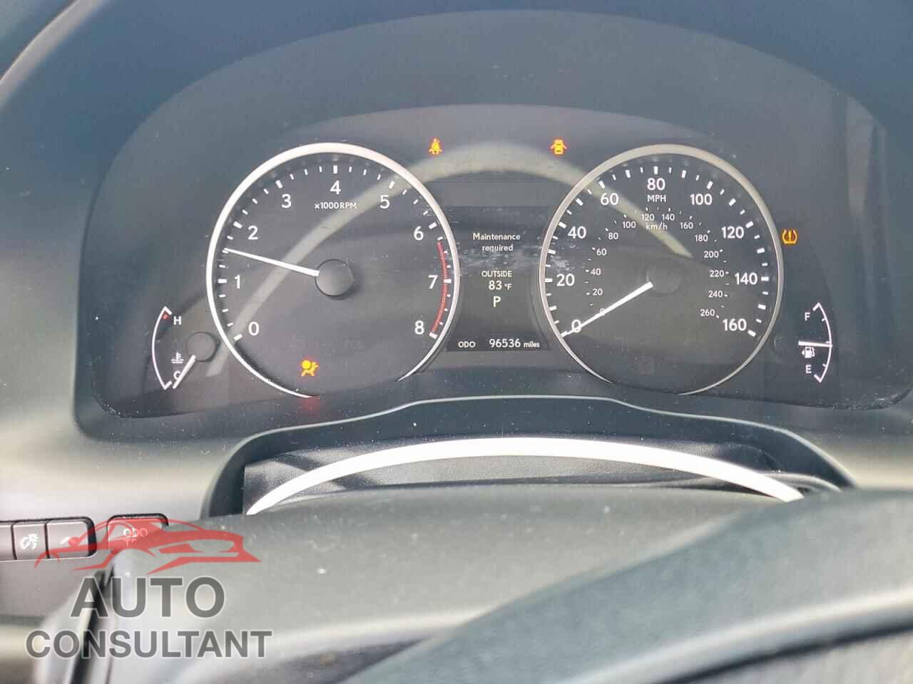LEXUS ES350 2013 - JTHBK1GG3D2065672