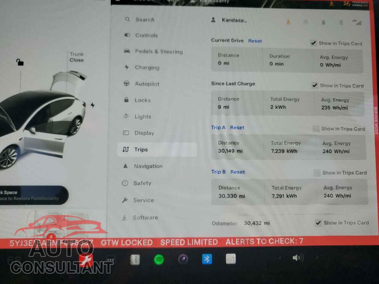 TESLA MODEL 3 2021 - 5YJ3E1EA5MF086337