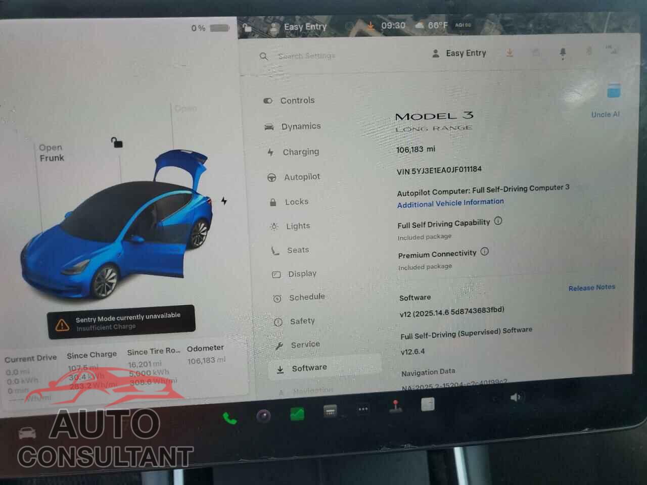 TESLA MODEL 3 2018 - 5YJ3E1EA0JF011184