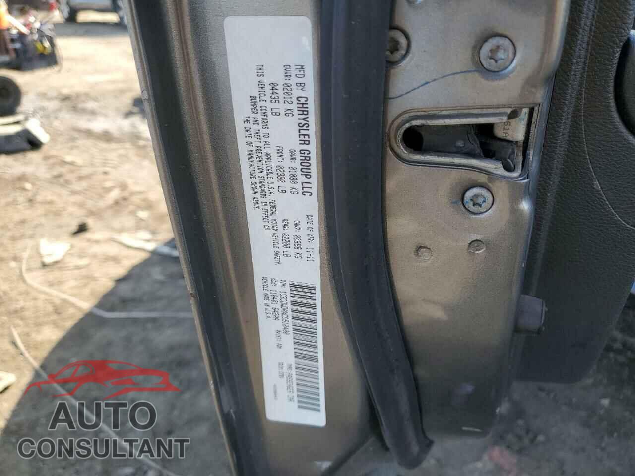 DODGE CALIBER 2012 - 1C3CDWDAXCD510400