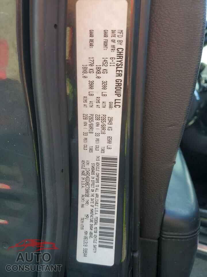 DODGE DURANGO 2011 - 1D4RD4GGXBC730038