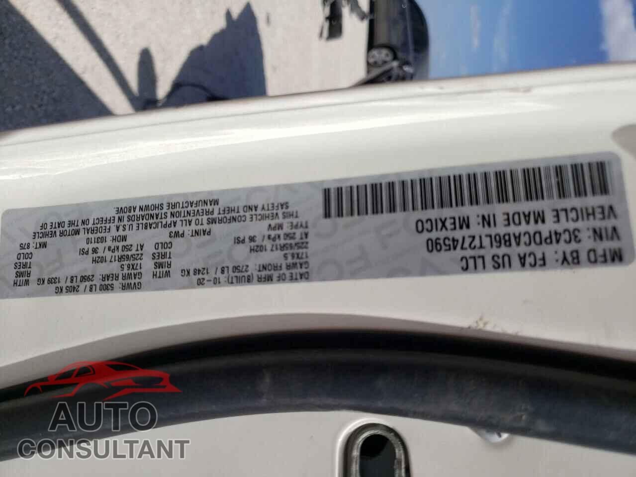 DODGE JOURNEY 2020 - 3C4PDCAB6LT274590