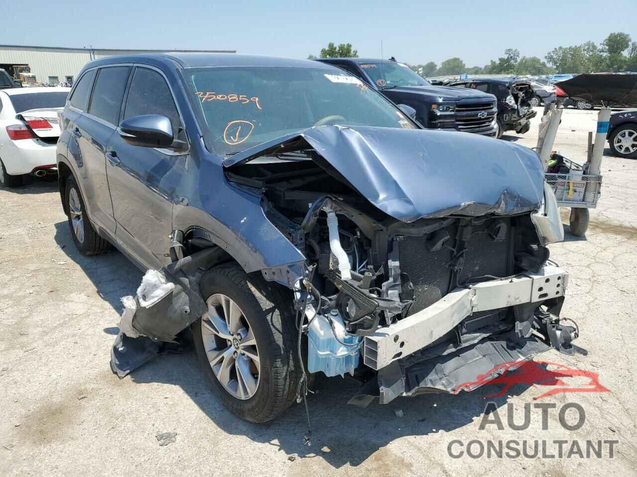 TOYOTA HIGHLANDER 2016 - 5TDBKRFHXGS350859