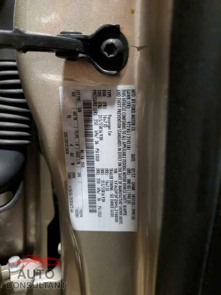 FORD FOCUS 2017 - 1FADP3F29HL316858