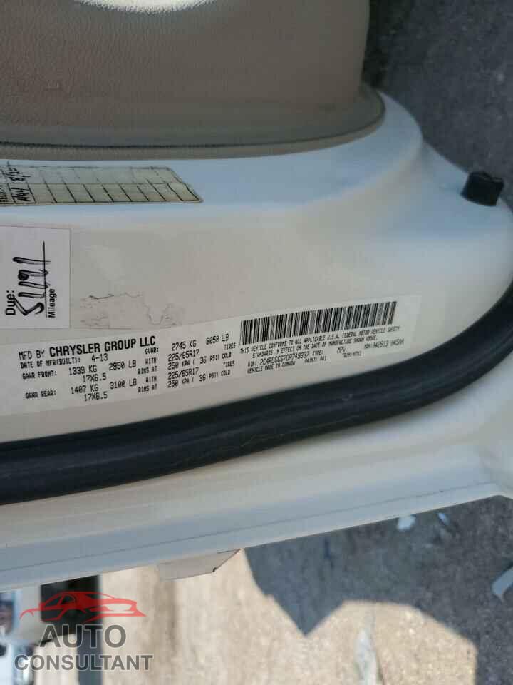 DODGE CARAVAN 2013 - 2C4RDGCG7DR749337