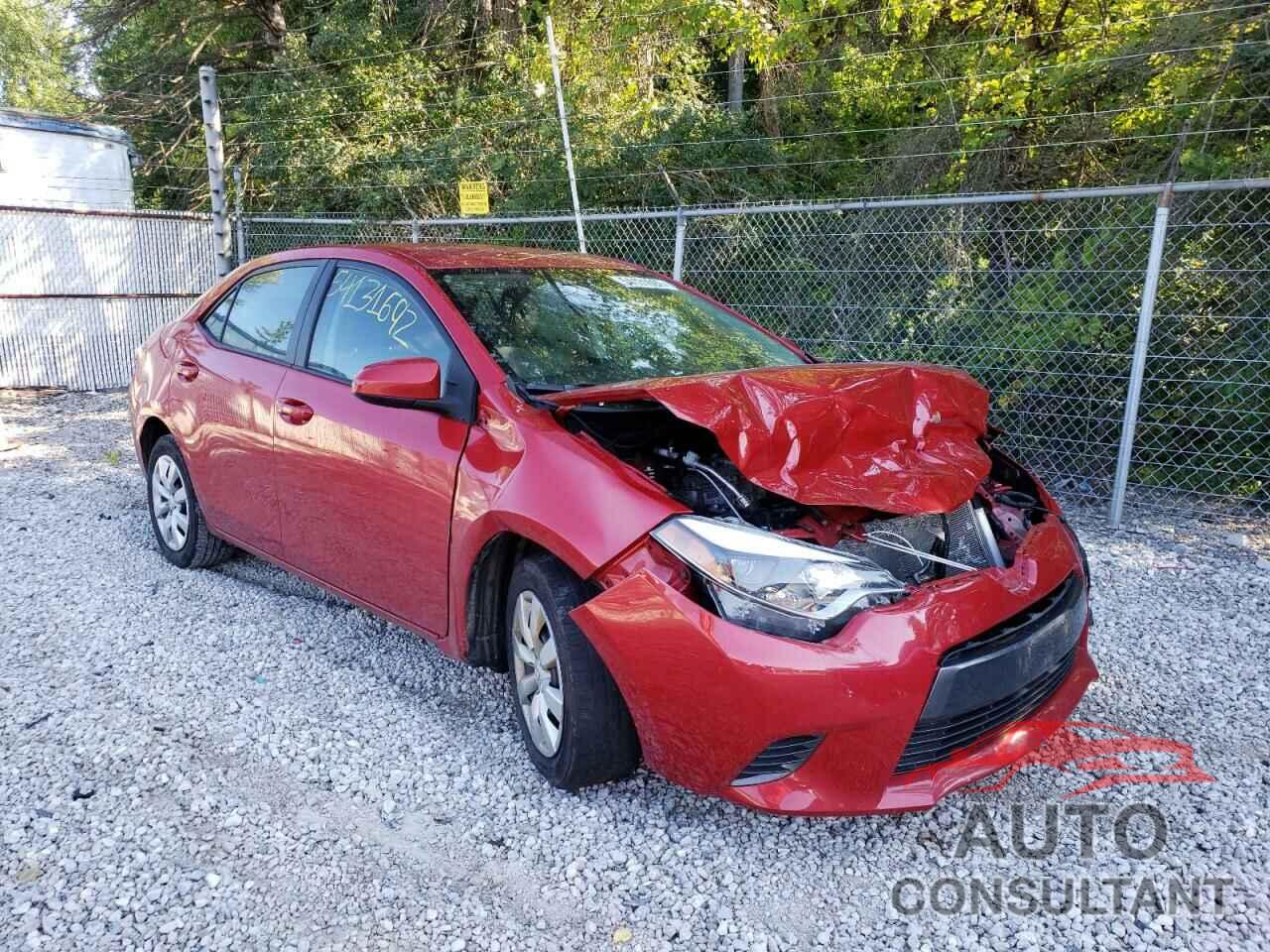 TOYOTA COROLLA 2016 - 2T1BURHE4GC700590