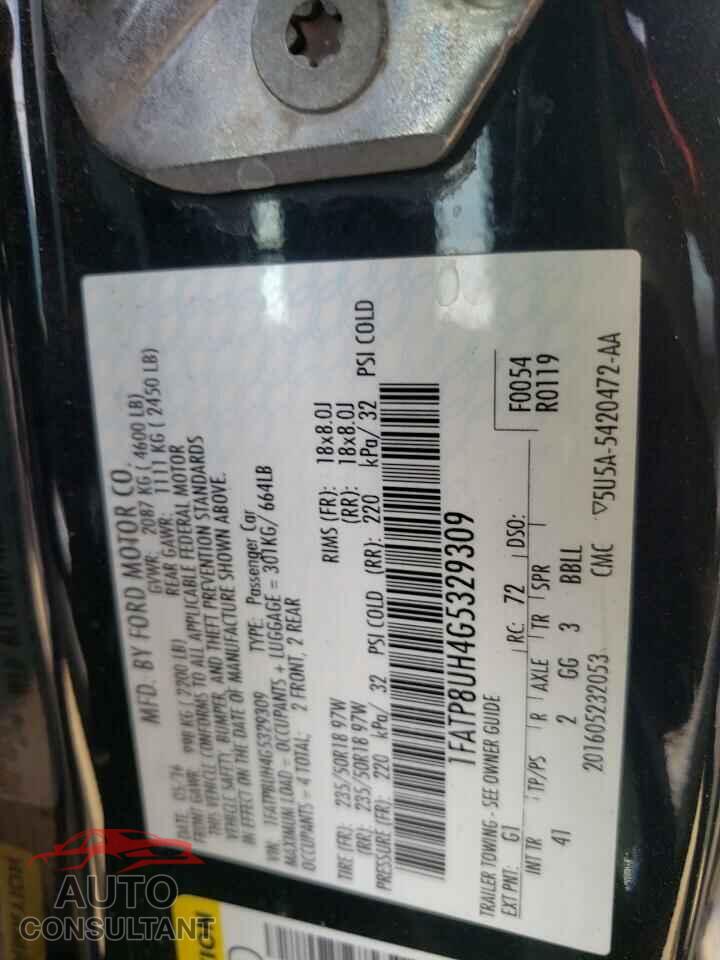 FORD MUSTANG 2016 - 1FATP8UH4G5329309
