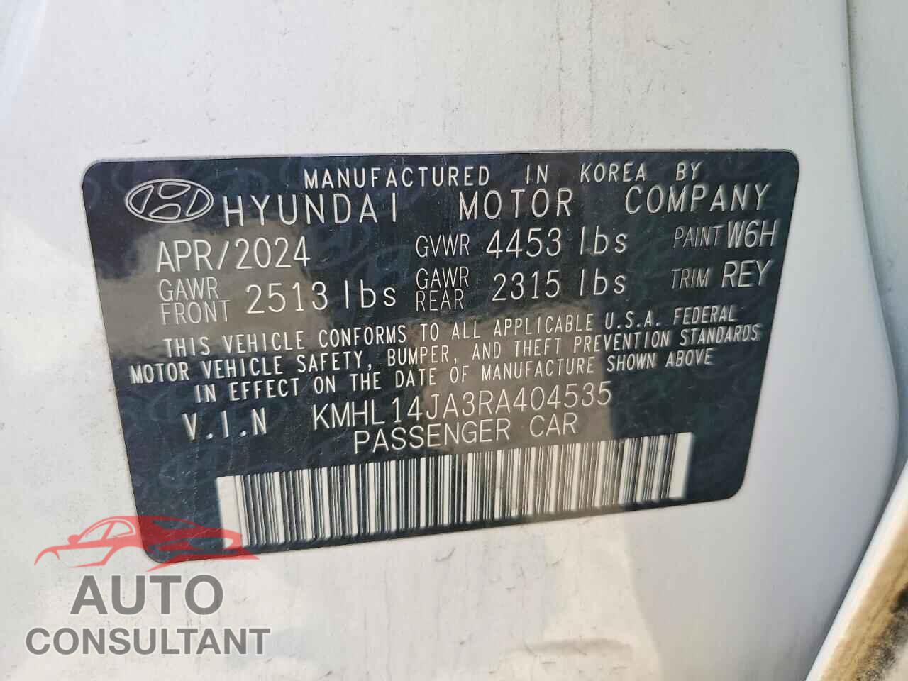 HYUNDAI SONATA 2024 - KMHL14JA3RA404535