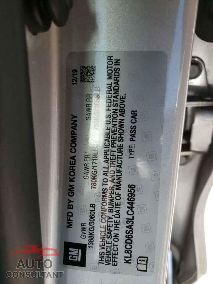 CHEVROLET SPARK 2020 - KL8CD6SA3LC446956
