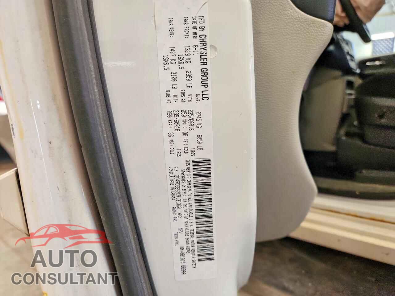 DODGE CARAVAN 2012 - 2C4RDGBG2CR131360